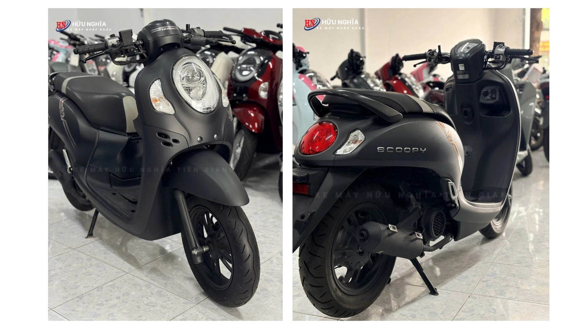 Honda Scoopy Full Black – Made in Thailand da ve den Xe May Nhap Khau Huu Nghia