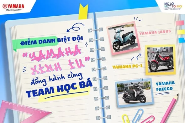 Diem danh biet doi Yamaha xinh iu dong hanh cung team hoc ba 2
