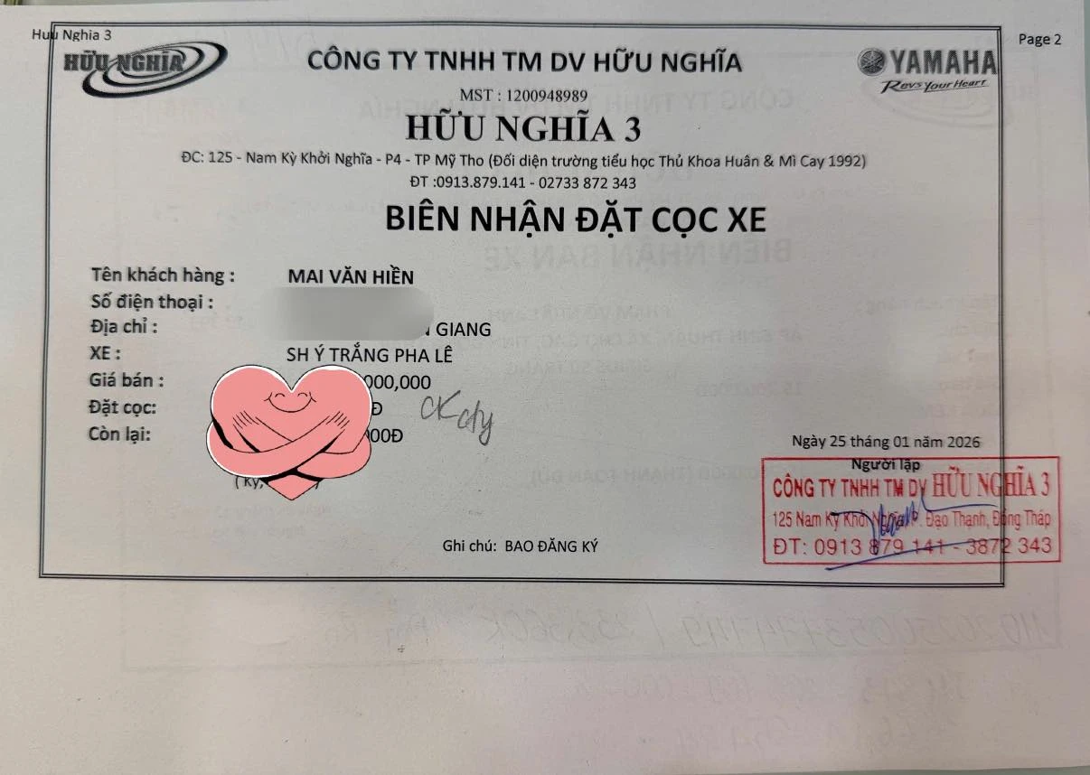 Honda SH Y trang pha le duoc anh khach coc ngay khi ve Huu Nghia Tien Giang Dong Thap 3