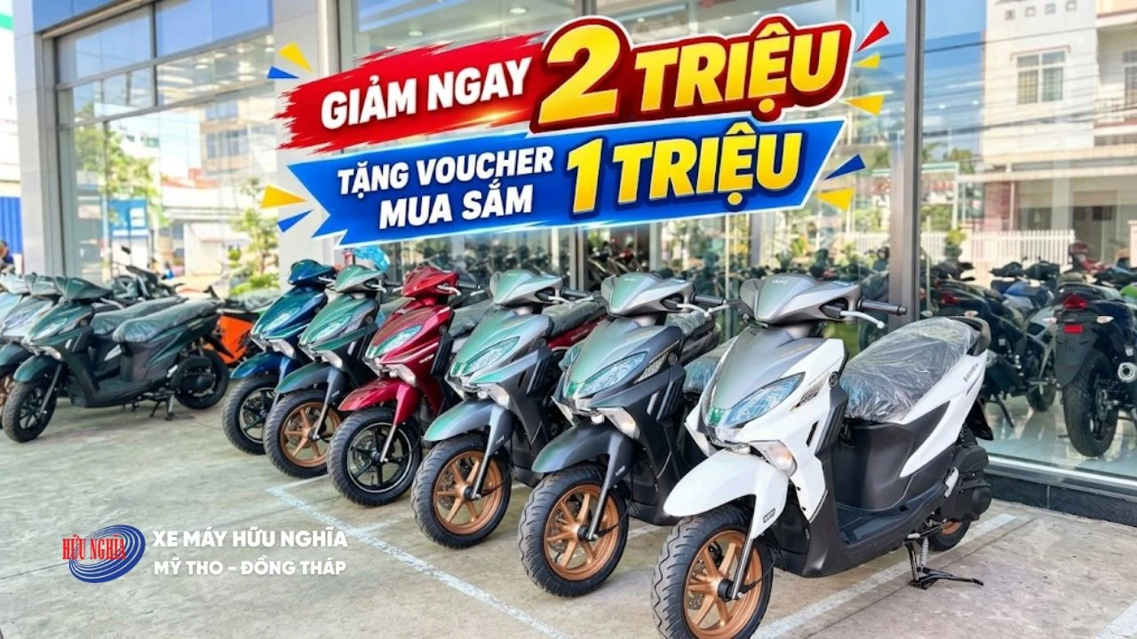 Chỉ còn 1 ngày cuối: Yamaha PG-1, Janus và Gear nhận loạt ưu đãi tại Yamaha Hữu Nghĩa