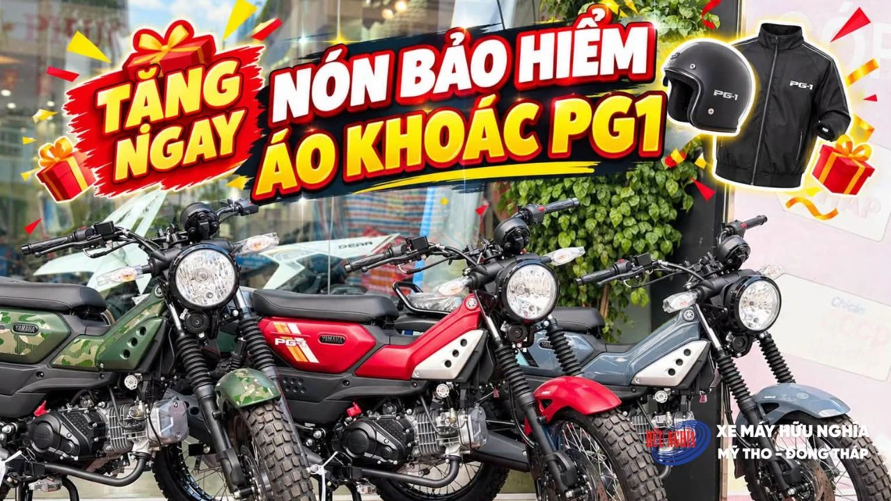Chỉ còn 1 ngày cuối: Yamaha PG-1, Janus và Gear nhận loạt ưu đãi tại Yamaha Hữu Nghĩa 2 Chỉ còn 1 ngày cuối: Yamaha PG-1, Janus và Gear nhận loạt ưu đãi tại Yamaha Hữu Nghĩa