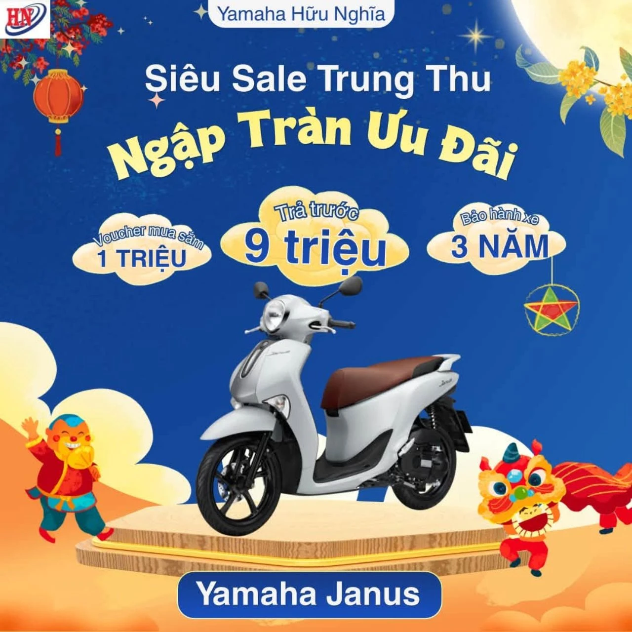 Trung Thu này – Sắm xe giá hời: Yamaha Hữu Nghĩa tung loạt ưu đãi cho nhiều dòng xe 5 Trung Thu này – Sắm xe giá hời: Yamaha Hữu Nghĩa tung loạt ưu đãi cho nhiều dòng xe