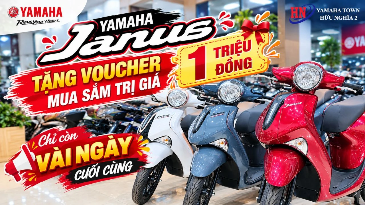 Yamaha Janus – Mẫu xe tay ga trẻ trung, tiết kiệm nhiên liệu và đang có ưu đãi tại Hữu Nghĩa 1 Yamaha Janus – Mẫu xe tay ga trẻ trung