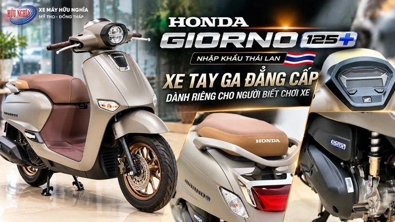 Honda Giorno 125 nhap khau Thai Lan – Xe tay ga dang cap danh cho nguoi biet choi