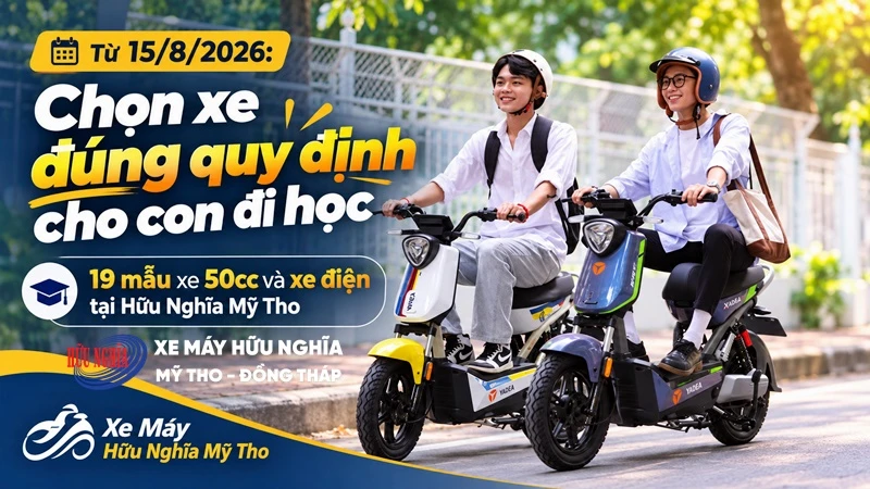 MUA XE MAY DIEN CHO CON DI HOC